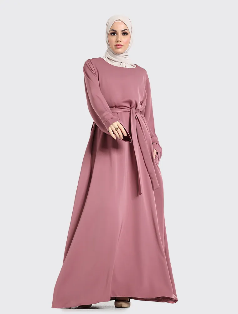 Rose Plain Abaya